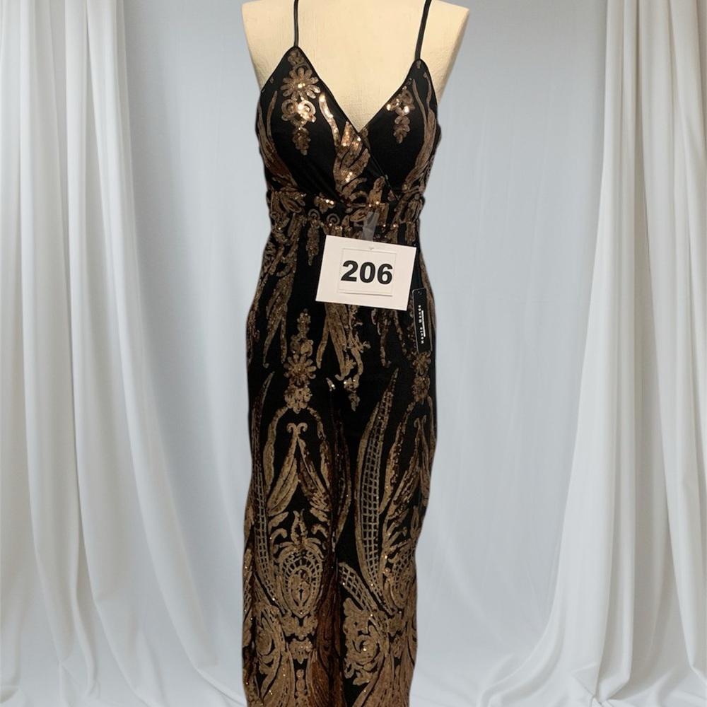 Black and Gold Jumpsuit